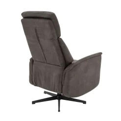 Aarhus Elektrische Relaxfauteuil Antraciet suede