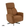 Aarhus Elektrische Relaxfauteuil Cognac suede