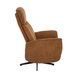 Aarhus Elektrische Relaxfauteuil Cognac suede