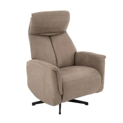 Aarhus Elektrische Relaxfauteuil Taupe suede