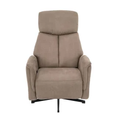Aarhus Elektrische Relaxfauteuil Taupe suede