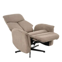 Aarhus Elektrische Relaxfauteuil Taupe suede