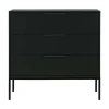 Adam Ladekast grenen zwart 94cm