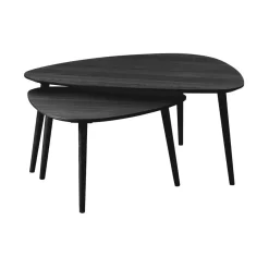 Ada Salontafel set van 2 driehoek Zwart