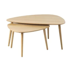 Ada Salontafel set van 2 driehoek Naturel