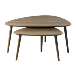 Ada Salontafel set van 2 driehoek Bruin