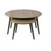 Ada Salontafel set van 2 rond Bruin