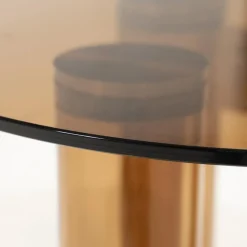 Aero Bijzettafel rond Bruin 50cm