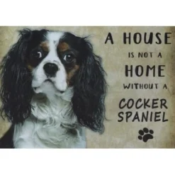A home Cocker Spaniël - metalen bord