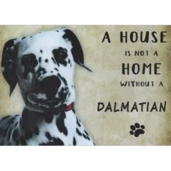 A home Dalmatian - metalen bord