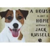 A home Jack Russell - metalen bord