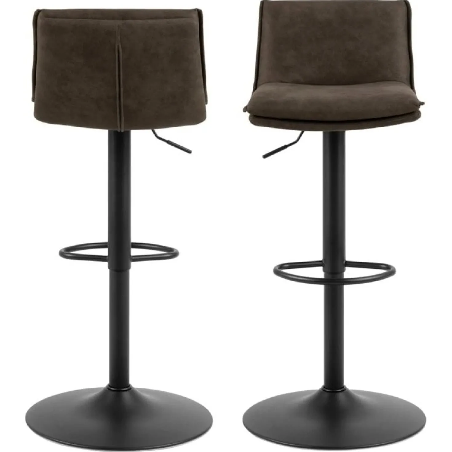 Alaric Barkruk Antraciet/bruin Stof