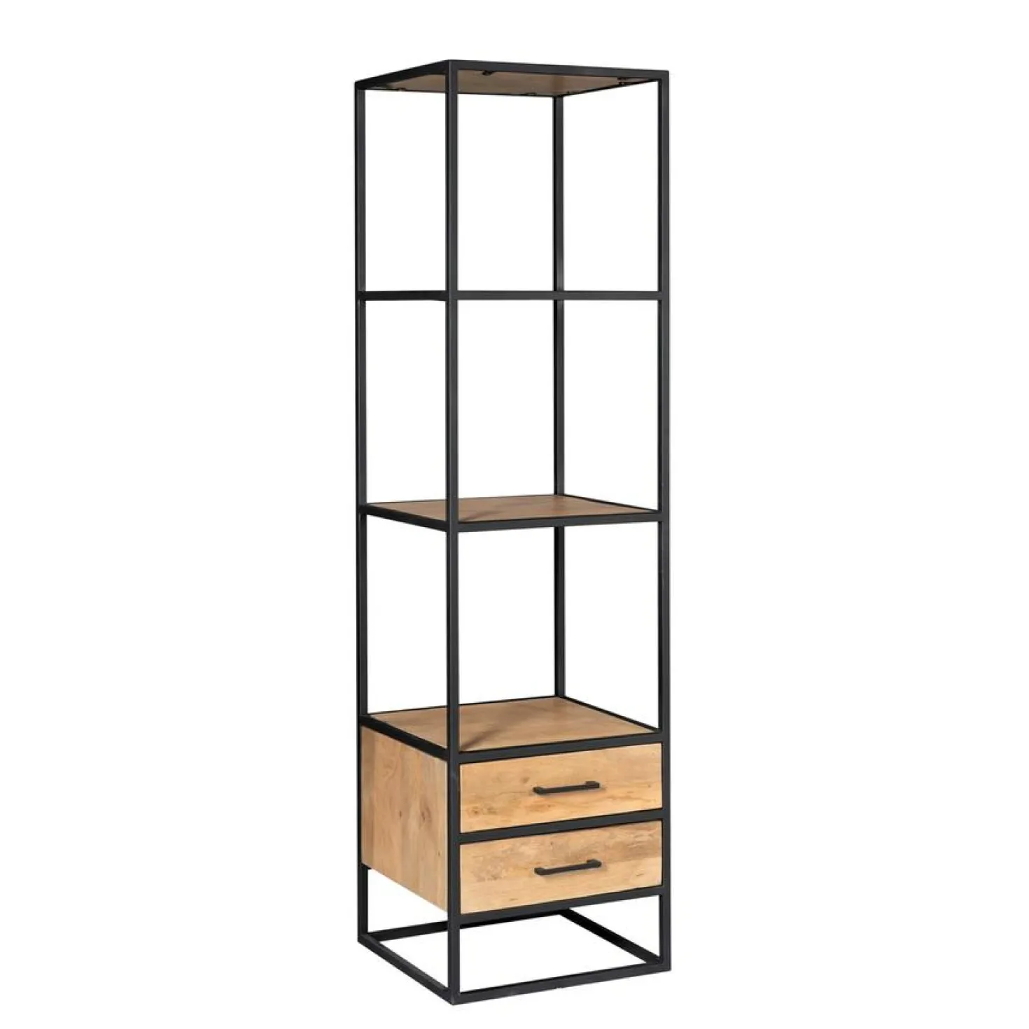 Alaska Boekenkast Met lades Mangohout 55cm