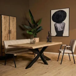 Alaska Boomstamtafel Mangohout 200cm
