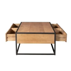 Alaska Salontafel Rechthoekig Met lades Mangohout 130cm