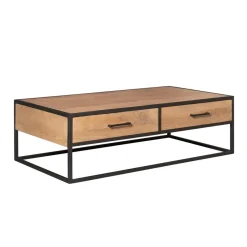 Alaska Salontafel Rechthoekig Met lades Mangohout 130cm