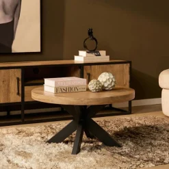 Alaska Salontafel Rond Mangohout 80cm