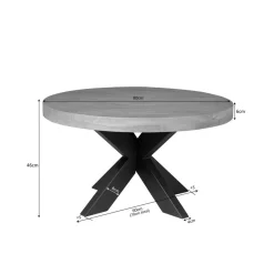Alaska Salontafel Rond Mangohout 80cm