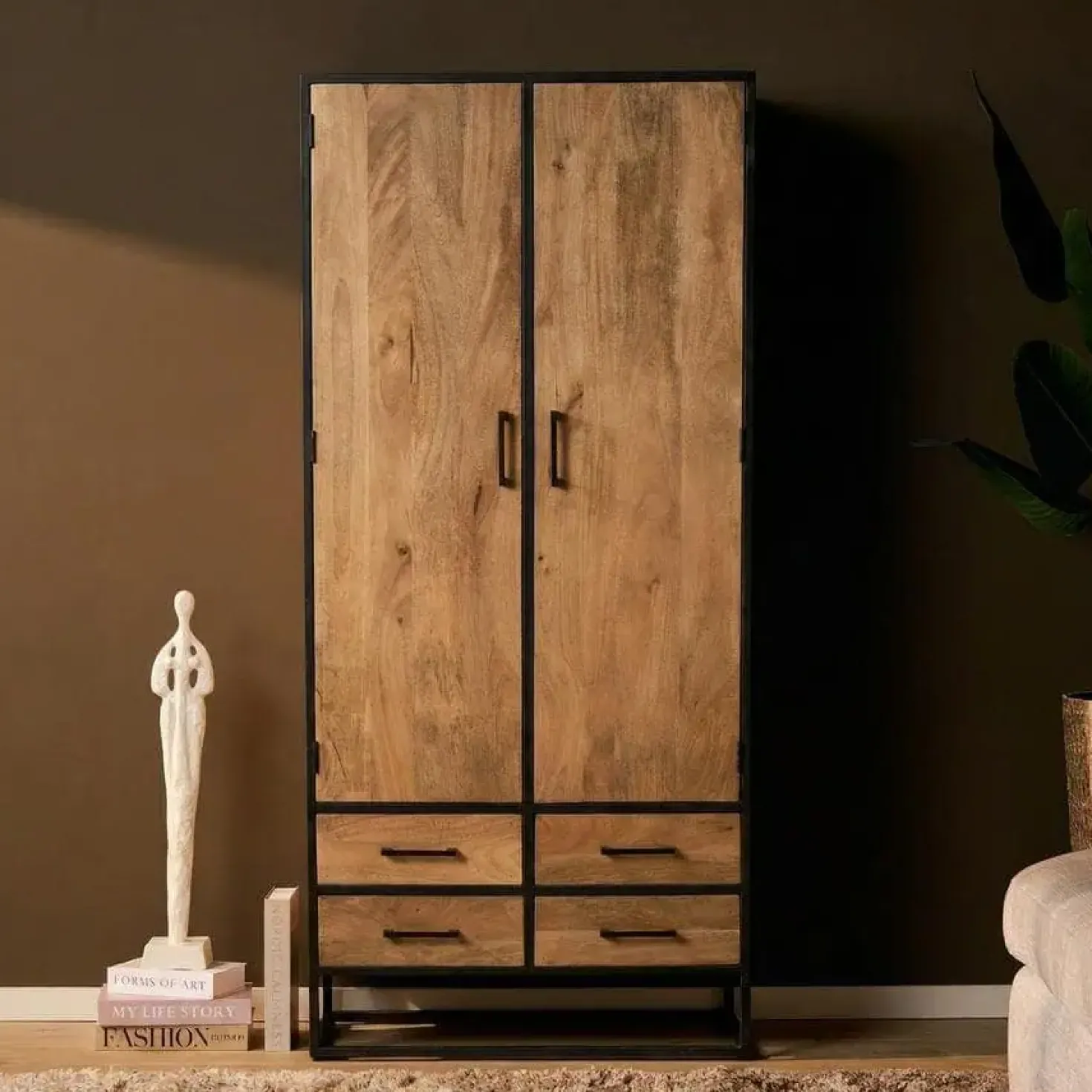 Alaska Wandkast Mangohout 90cm