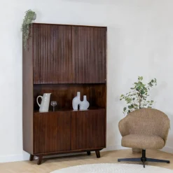Albin Boekenkast walnoot 120cm