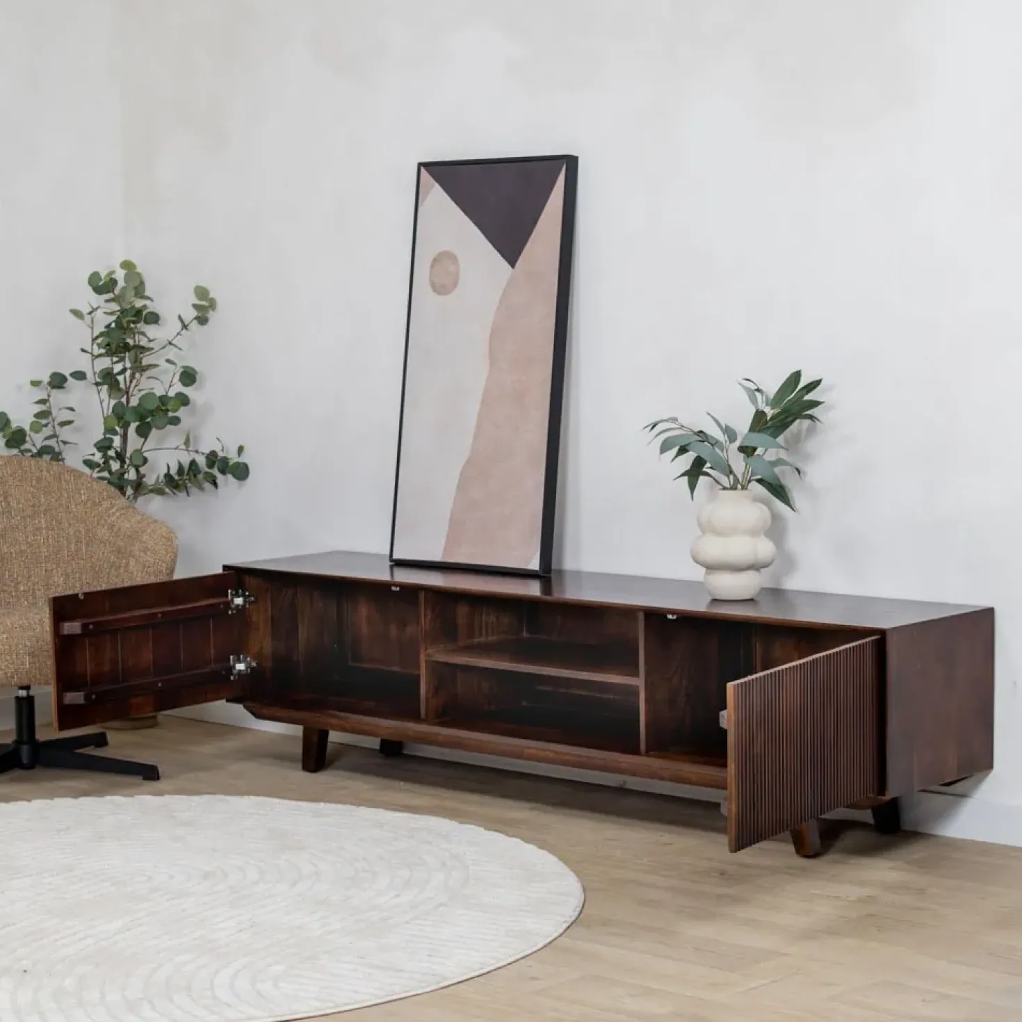 Albin Tv meubel walnoot 200cm