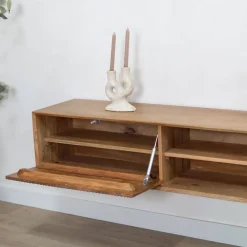 Albin Zwevend Tv meubel naturel 200cm
