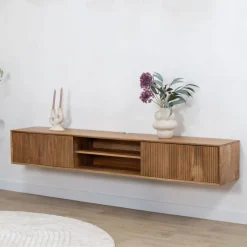 Albin Zwevend Tv meubel naturel 200cm