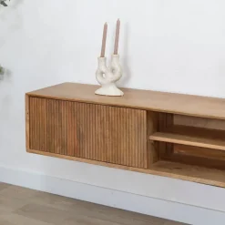 Albin Zwevend Tv meubel naturel 200cm