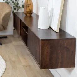 Albin Zwevend Tv meubel walnoot 200cm