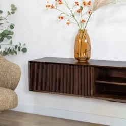 Albin Zwevend Tv meubel walnoot 200cm