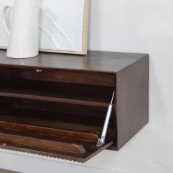 Albin Zwevend Tv meubel walnoot 200cm