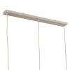 Alessia 3-lichts Hanglamp Travertin met linnen