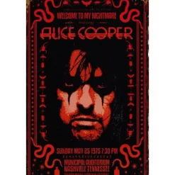 Alice Cooper - metalen bord