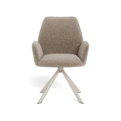 Alice Eetkamerstoel beige met beige onderstel