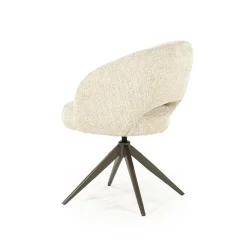 Alissa Eetkamerstoel Beige stof