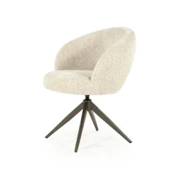 Alissa Eetkamerstoel Beige stof
