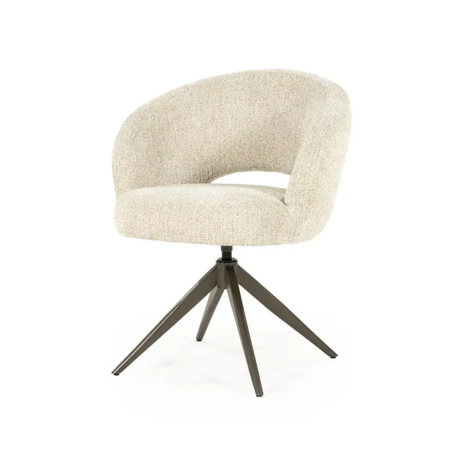 Alissa Eetkamerstoel Beige stof