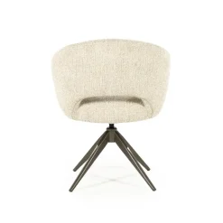 Alissa Eetkamerstoel Beige stof