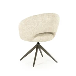 Alissa Eetkamerstoel Beige stof