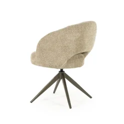 Alissa Eetkamerstoel Taupe stof