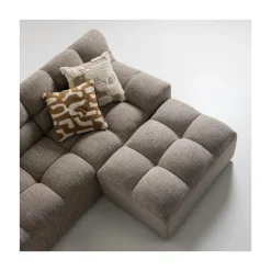 Allure Hocker geweven stof bruin melange