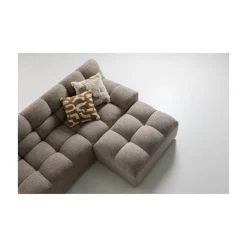 Allure Hocker geweven stof bruin melange