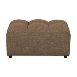 Allure Hocker geweven stof donkerbruin melange
