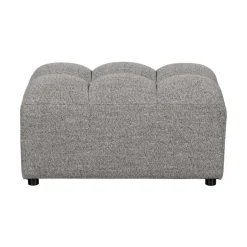 Allure Hocker geweven stof grijs melange