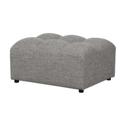 Allure Hocker geweven stof grijs melange