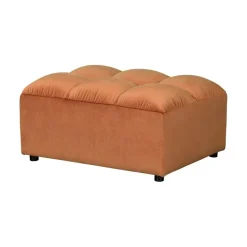 Allure Hocker velvet terracotta
