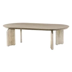 Allure Salontafel ovaal white wash 140cm