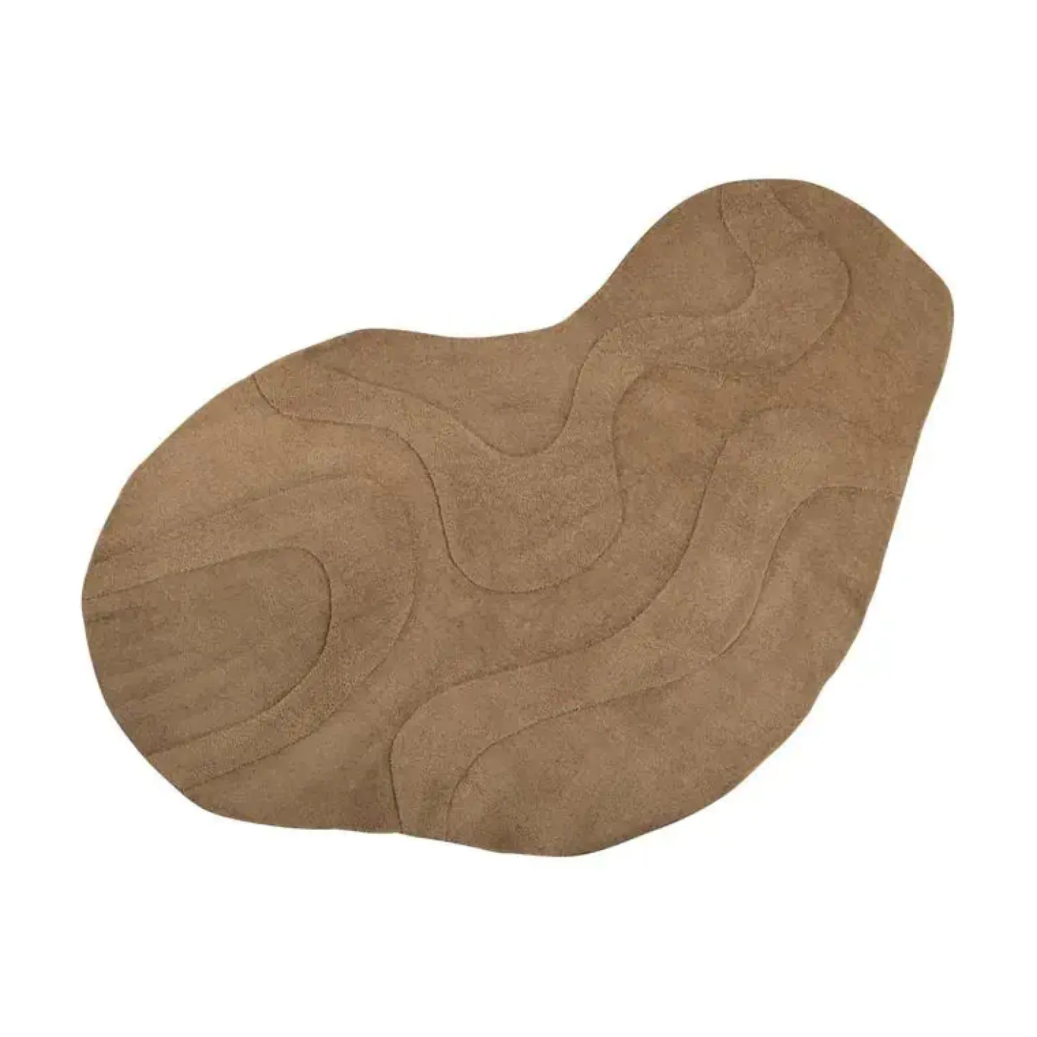 Alya vloerkleed organisch bruin 170x240cm