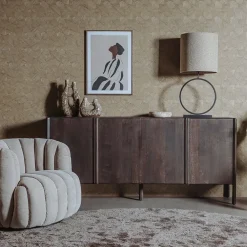 Amalfi Dressoir bruin eikenfineer 200cm
