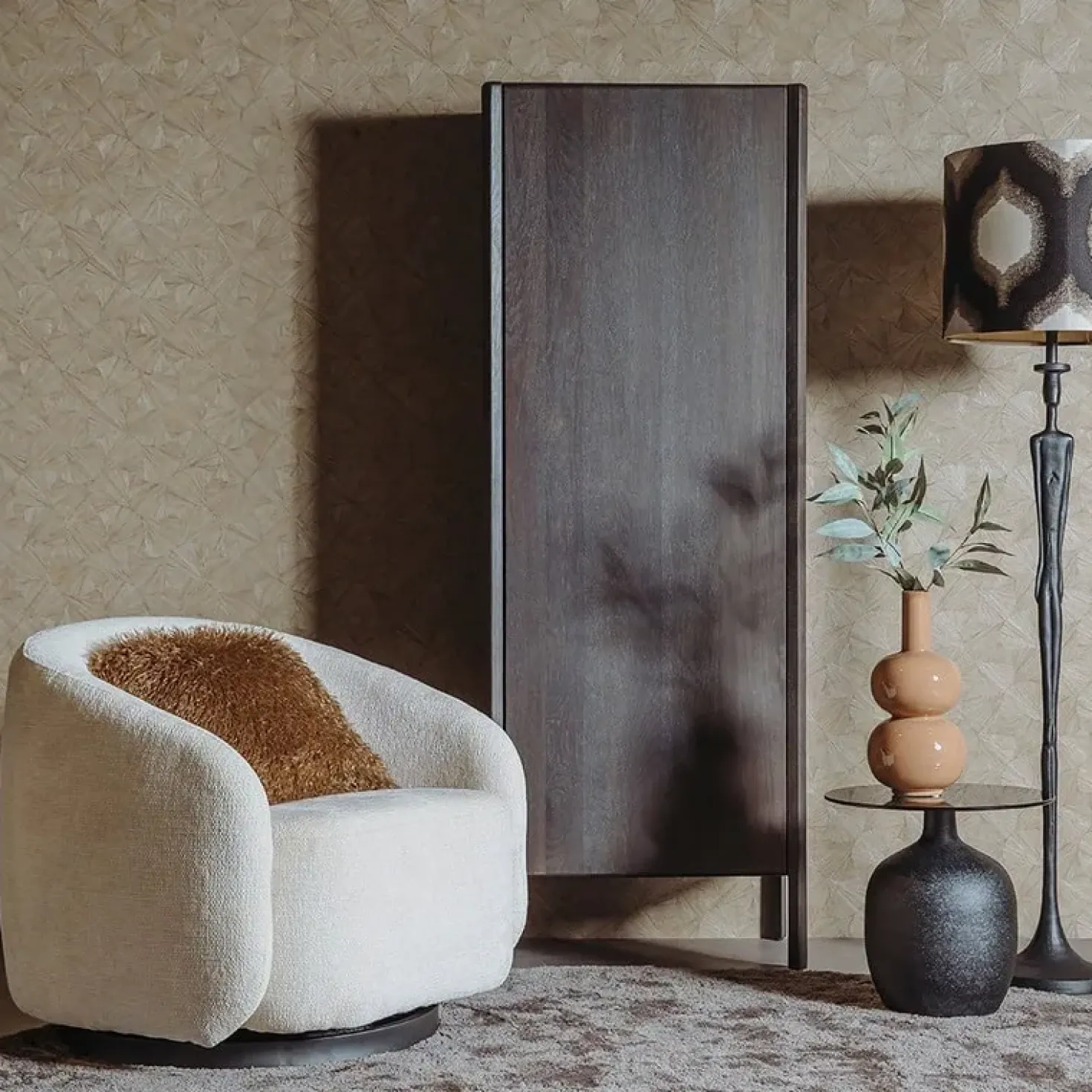 Amalfi Wandkast bruin eikenfineer 70cm